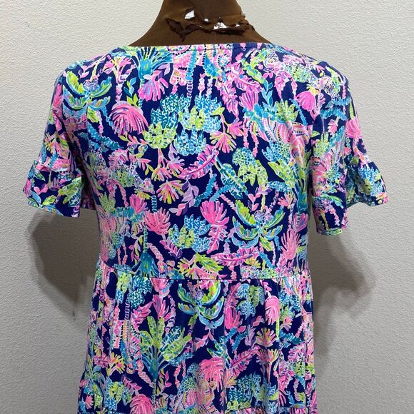 Lilly Pulitzer Jodee Short Sleeve Swing Dress Women's Size Small - Picture 6 of 9